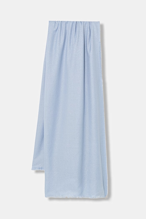 Morgan szalik damski kolor niebieski gładki 5DAILY