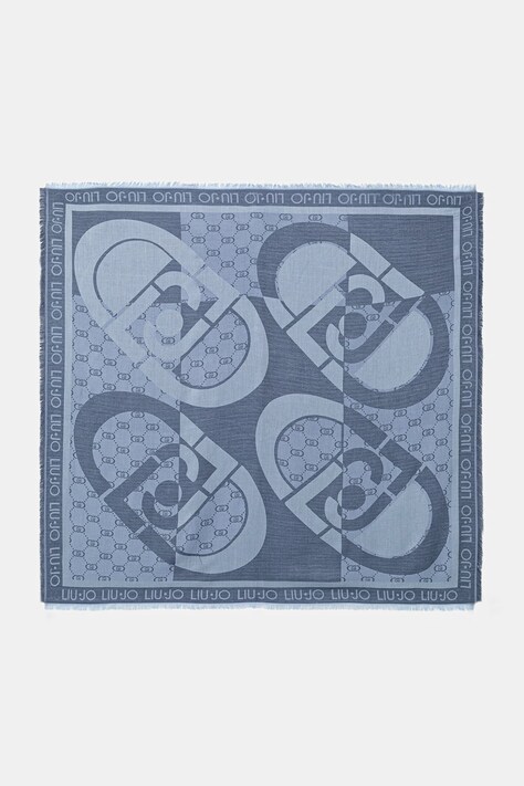 Liu Jo chusta damska kolor niebieski wzorzysta 2A6017 T0300