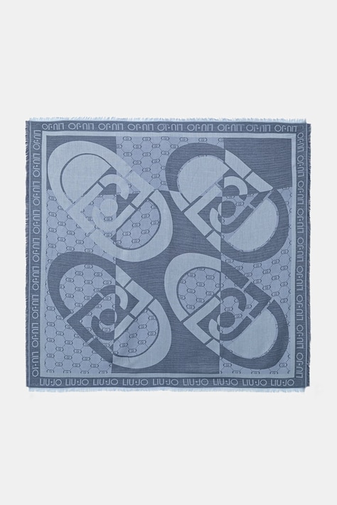 Liu Jo chusta damska kolor niebieski wzorzysta 2A6017 T0300