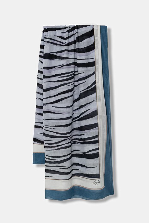 Liu Jo scialle da donna in cotone blu 2A6036 T9849