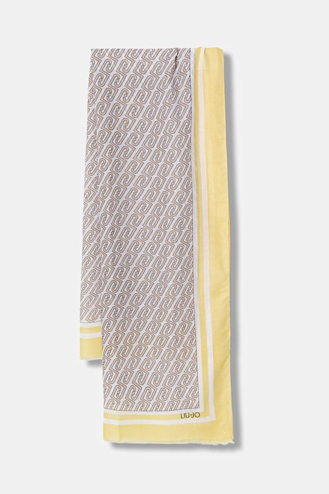 Liu Jo szal damski kolor żółty wzorzysty 2A6039 T2745