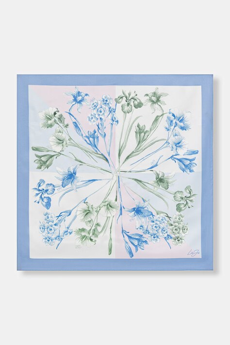 Liu Jo apaszka damska kolor niebieski wzorzysta 2A6045 T2745