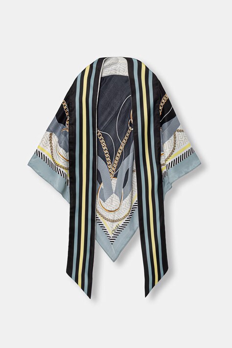 Liu Jo chusta damska kolor niebieski wzorzysta 2A6046 T2745