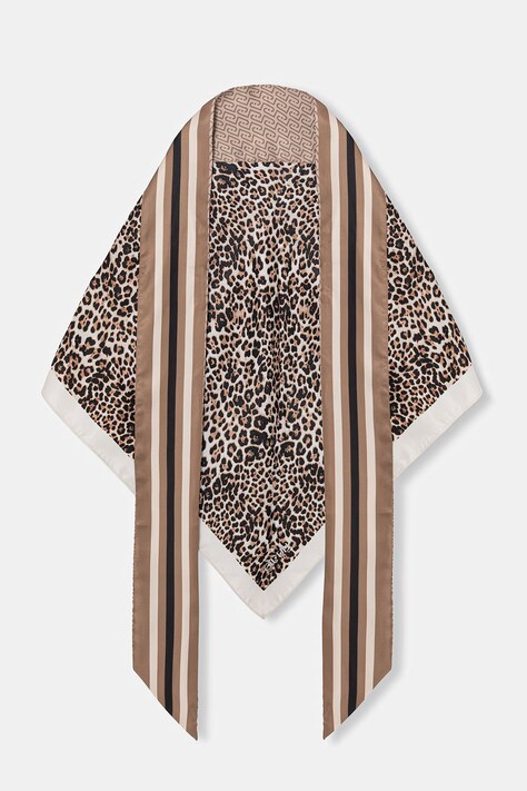 Liu Jo chusta damska kolor brązowy wzorzysta 2A6046 T2745