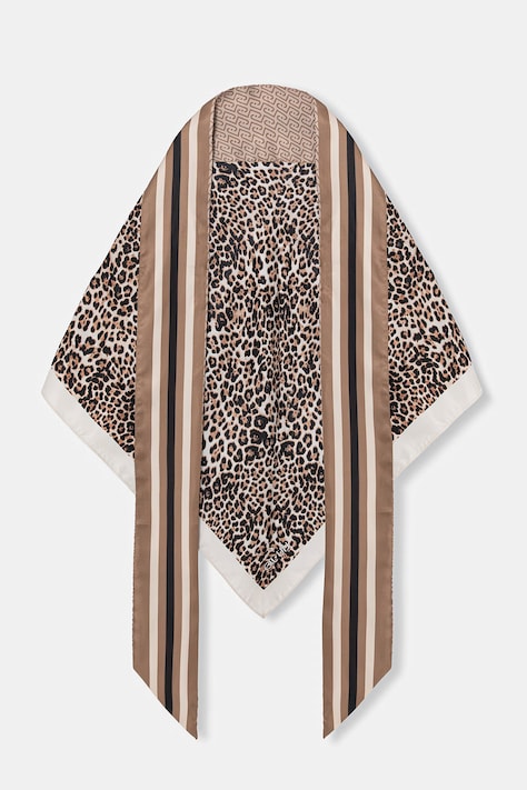 Liu Jo eșarfă culoarea maro, cu imprimeu, 2A6046 T2745