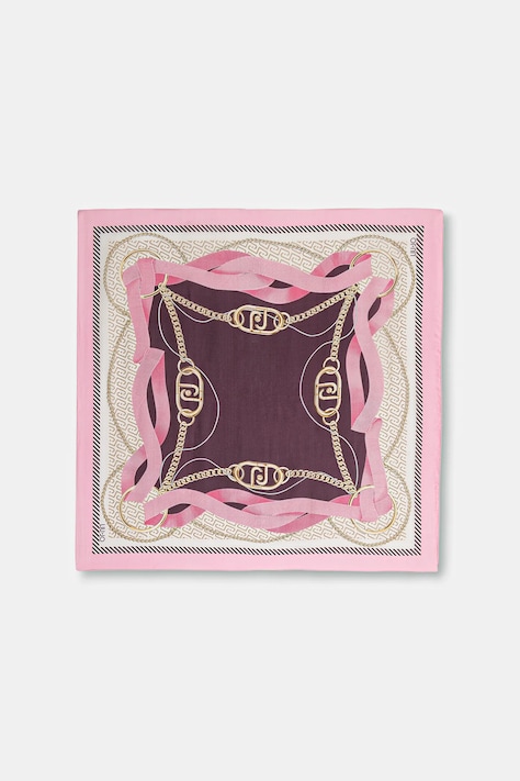 Liu Jo chusta damska kolor różowy wzorzysta 2A6055 T2745