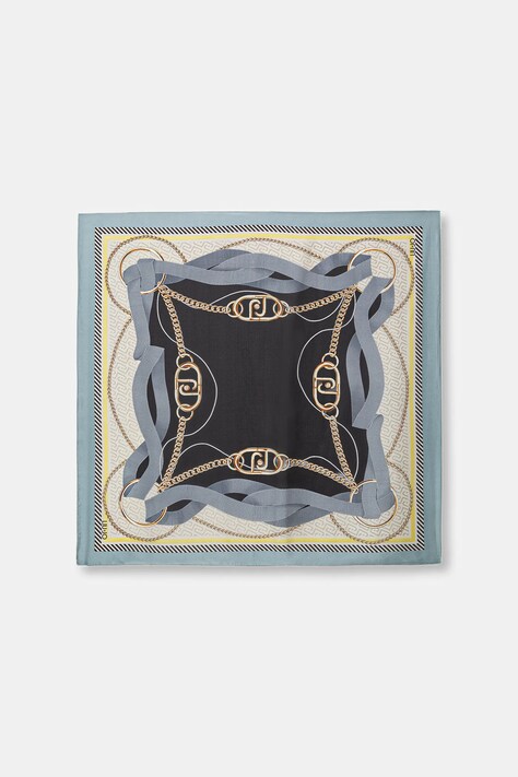 Liu Jo chusta damska kolor turkusowy wzorzysta 2A6055 T2745