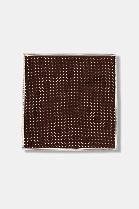 Marella apaszka jedwabna MLAATTINIA damska kolor brązowy wzorzysta 2613541026200