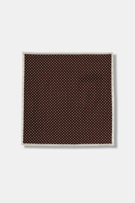 Marella apaszka jedwabna MLAATTINIA damska kolor brązowy wzorzysta 2613541026200