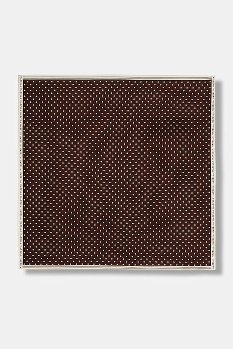 Hedvábný šátek Marella MLAATTINIA dámský, hnědá barva, 2613541026200