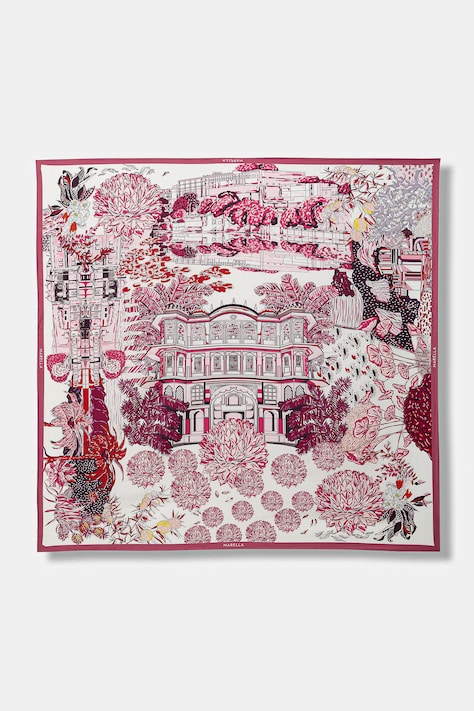 Marella chusta damska jedwabna MLAGETTO różowa 2613541056200