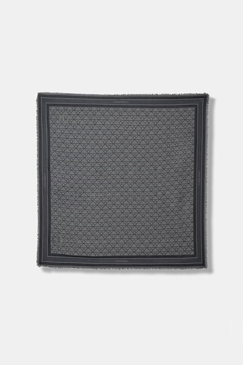 Calvin Klein chusta damska z modalu czarna LV04F8080G