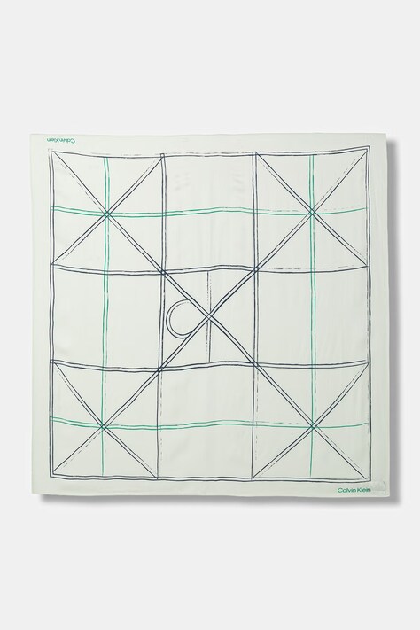 Calvin Klein chusta damska turkusowa LV04F8083G