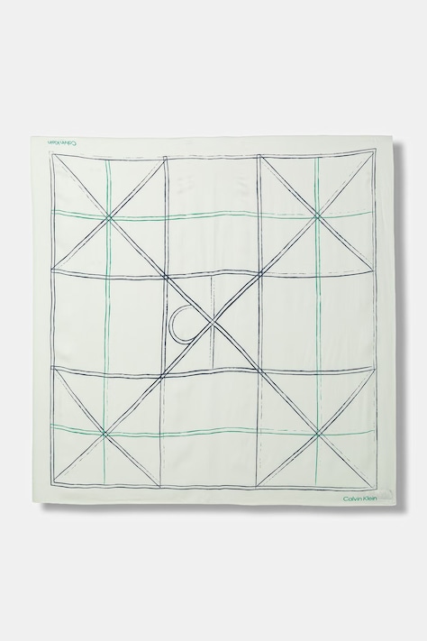 Calvin Klein chusta damska turkusowa LV04F8083G