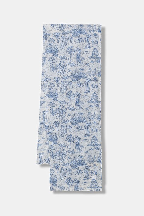 Barbour eleganten šal ženski bombažni Wisteria moder LSC0492