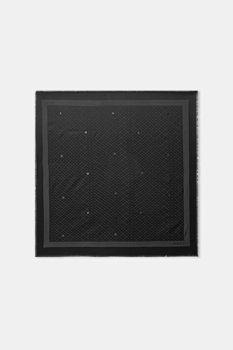 Twinset chusta damska kolor szary wzorzysta 261TA4270