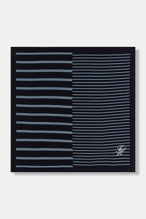 Tommy Hilfiger Malý dámský bavlněný šátek námořnicky modrý AW0AW18342