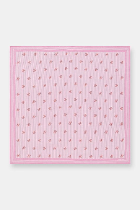 Tommy Hilfiger ruta ženska lanena SUMMER roza AW0AW18346