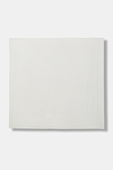 Moschino chusta jedwabna damska kolor beżowy gładka M2919 30555