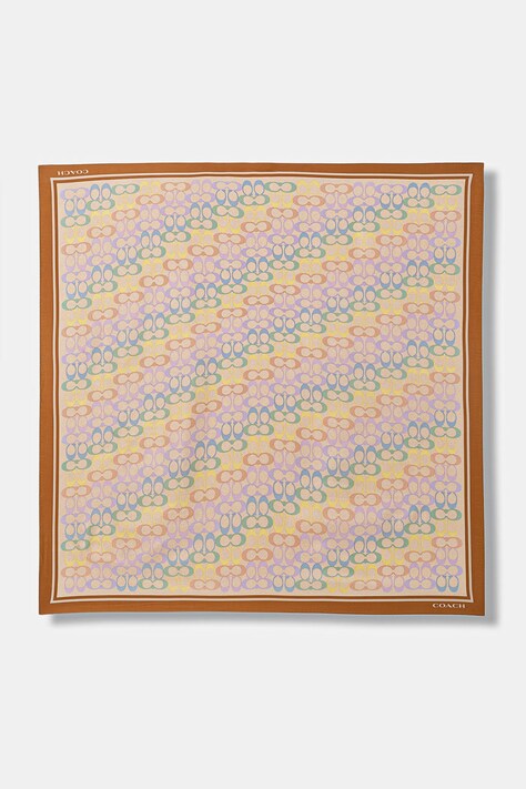 Coach apaszka jedwabna damska kolor multicolor wzorzysta cdl33