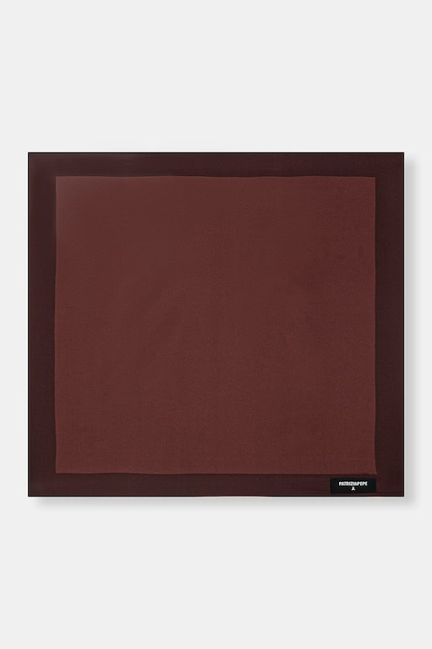 Patrizia Pepe apaszka jedwabna damska kolor brązowy wzorzysta 8F0115 A4X1