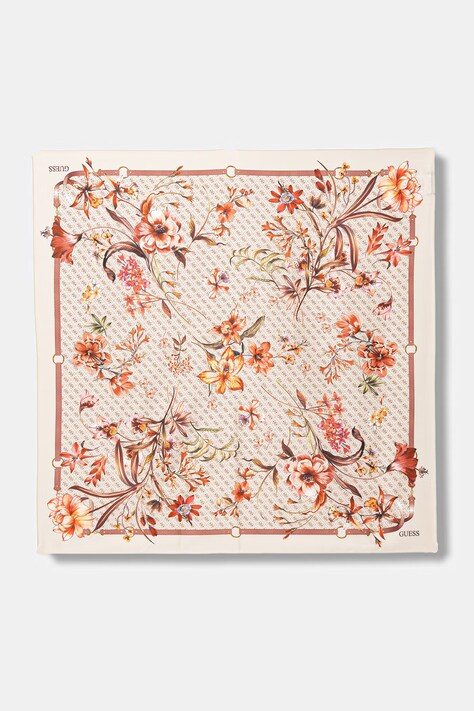 Guess chusta damska kolor beżowy wzorzysta AW5479 SIL90