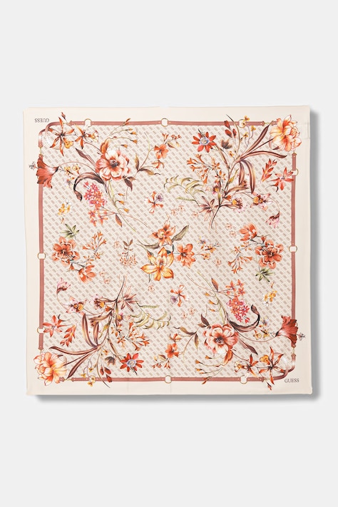 Guess chusta damska kolor beżowy wzorzysta AW5479 SIL90