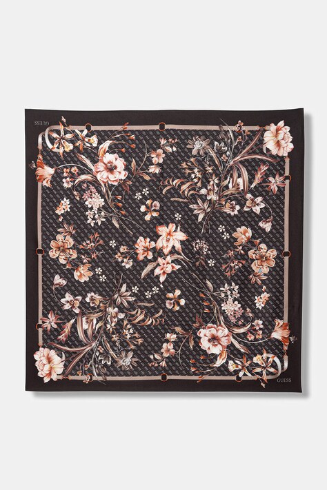 Guess chusta damska kolor czarny wzorzysta AW5479 SIL90