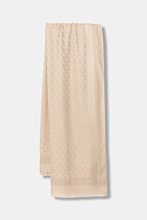 Guess szal LEONA damski kolor beżowy AW5483 POL03