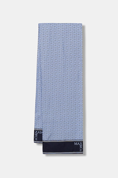 Шелковая шаль MAX&Co. MCAASTI цвет синий узор 2616541026200