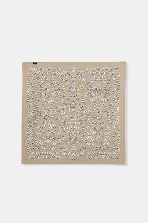 BOSS šatka dámska hodvábna Vincency B béžová 50555864