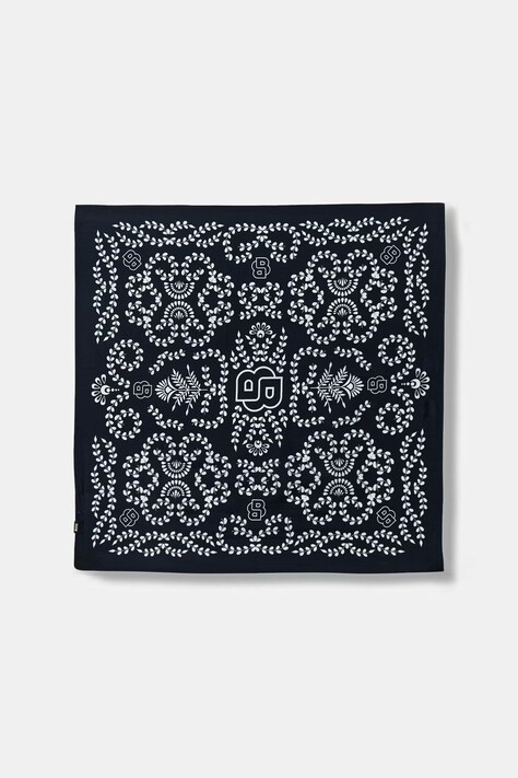 BOSS šatka dámska hodvábna Vincency B tmavomodrá 50555864