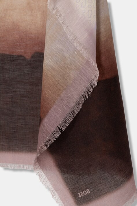 BOSS платок для женщин с добавлением льна Jinnah мультиколор 50562041