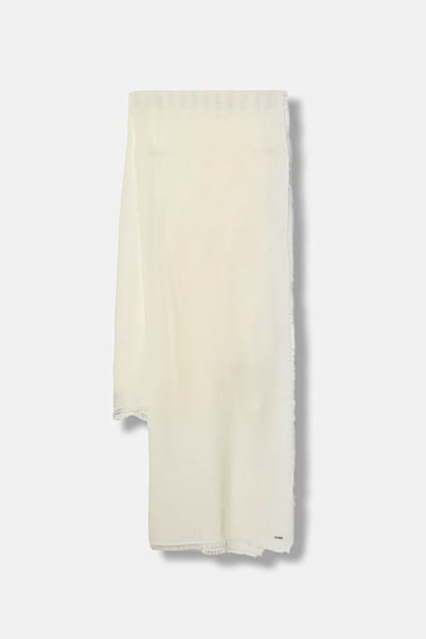 BOSS платок для женщин шерстяной Reneva белый 50562635