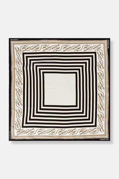 Karl Lagerfeld apaszka damska jedwabna K/AUTOGRAPH czarna B2W33047