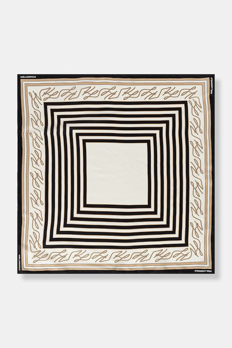 Karl Lagerfeld apaszka damska jedwabna K/AUTOGRAPH czarna B2W33047