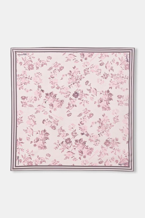 Karl Lagerfeld Jeans apaszka damska kolor różowy wzorzysta B2W33006