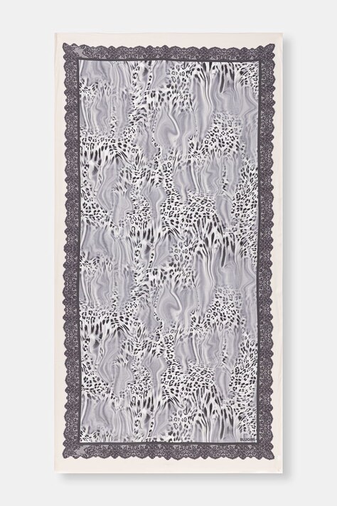 Blugirl Blumarine szal damski z wiskozy beżowy NA6021.T2738