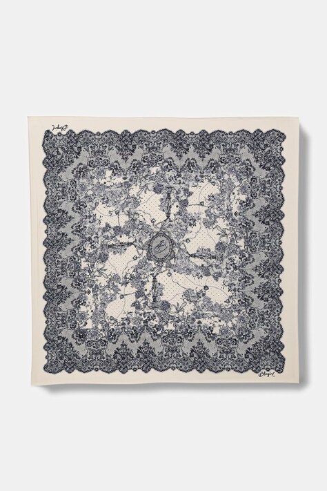 Blugirl Blumarine apaszka damska z jedwabiem beżowa NA6023.T490A