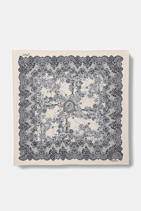 Blugirl Blumarine apaszka damska z jedwabiem beżowa NA6023.T490A