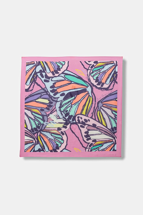 Kurt Geiger London apaszka damska jedwabna różowa 5439753469