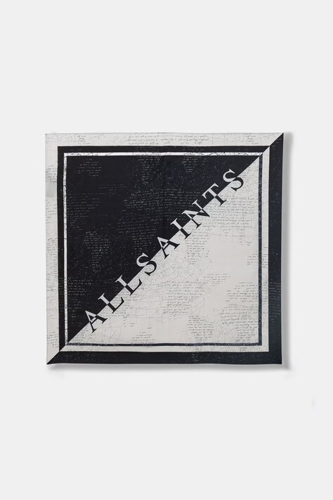 AllSaints apaszka damska jedwabna czarna 29W062XE