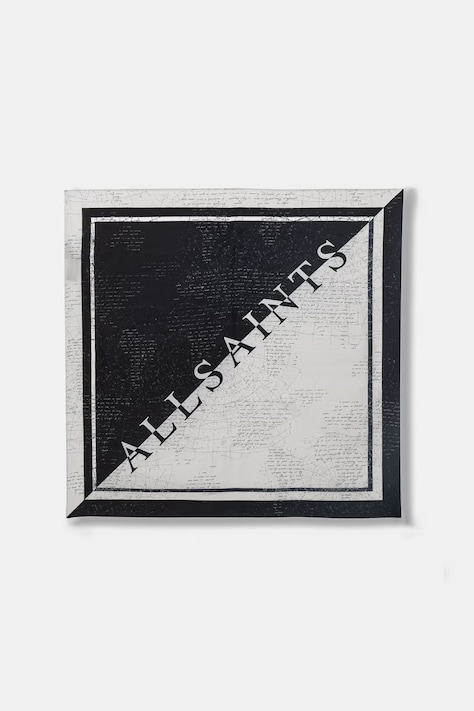 AllSaints apaszka damska jedwabna czarna 29W062XE