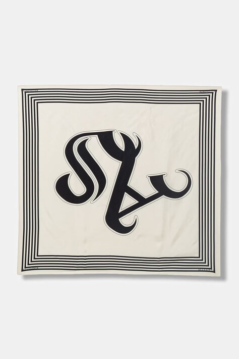 AllSaints apaszka damska jedwabna beżowa 29W069XE