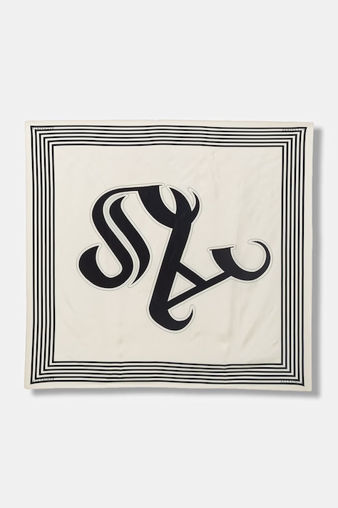 AllSaints apaszka damska jedwabna beżowa 29W069XE