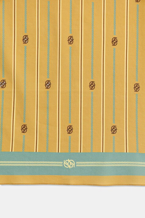 Drôle de Monsieur хустка на шию чоловіча бавовняна Rayure Monogramme — фото 2