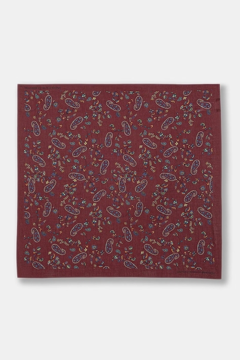 United Colors of Benetton bandana męska bawełniana bordowa 69MUVU00C