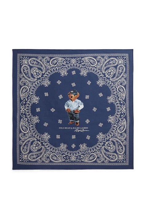 Polo Ralph Lauren chusta męska bawełniana niebieska 449P11847