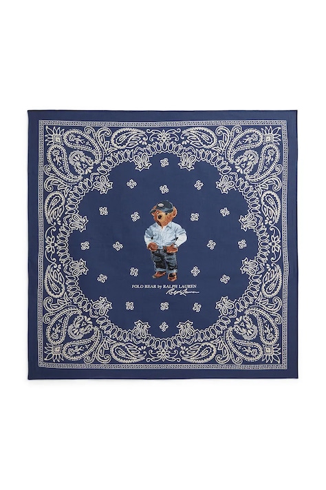 Polo Ralph Lauren chusta męska bawełniana niebieska 449P11847