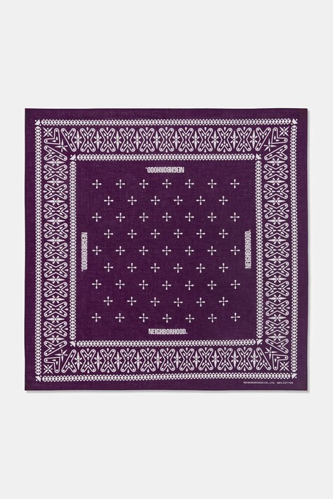 Neighborhood bandana bavlněná pánská fialová 261BXNH.AC01
